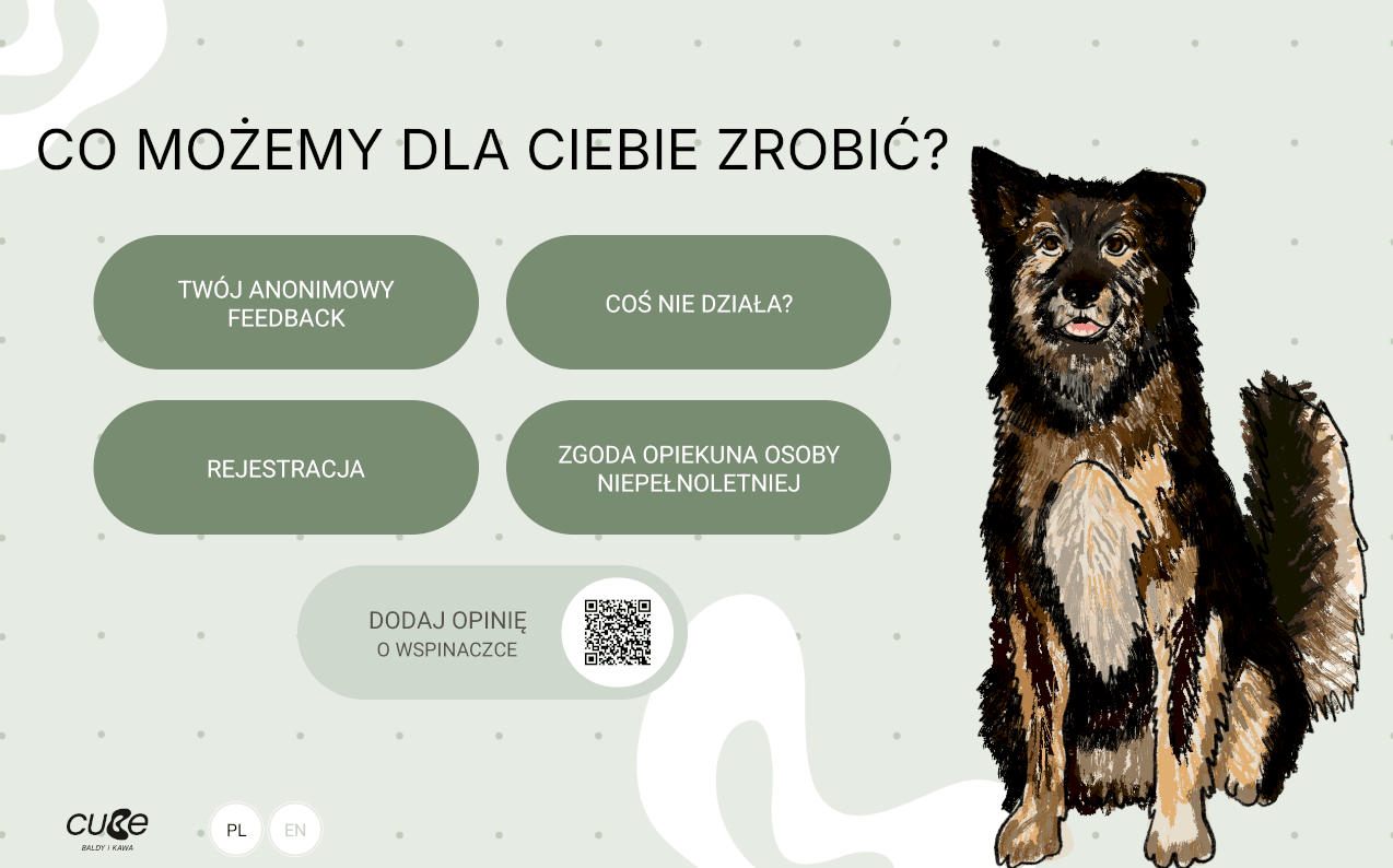 Wspinaczka w CUBE - aplikacja na tablecie